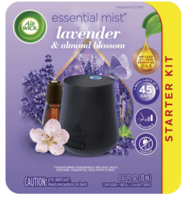 Air Wick Essential Mist Starter Kit (Diffuser + Refill), Lavender and Almond Blossom, Essential Oils